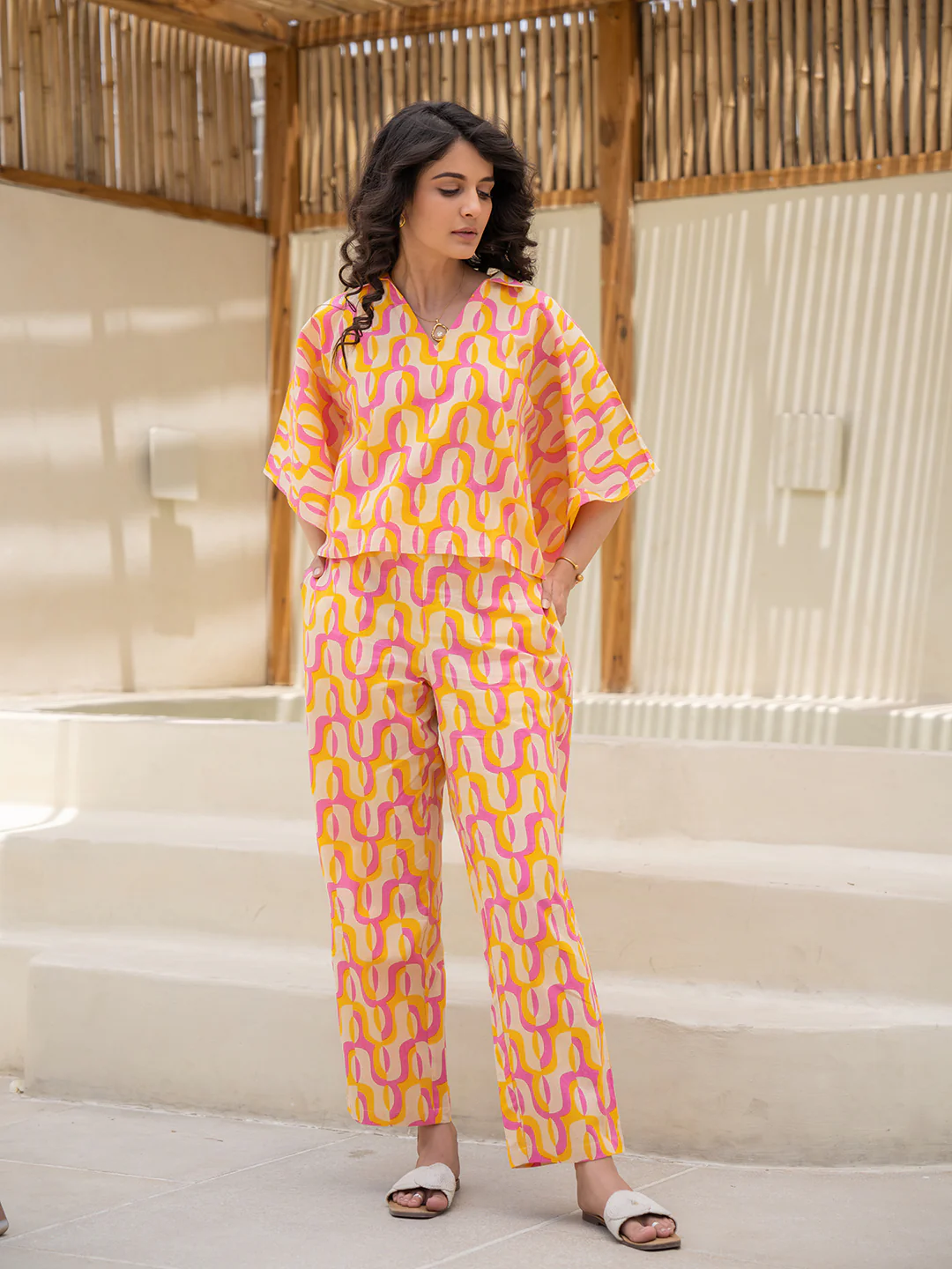 Abstract Lemon Candy Bust Co-Ord Set - Image 12
