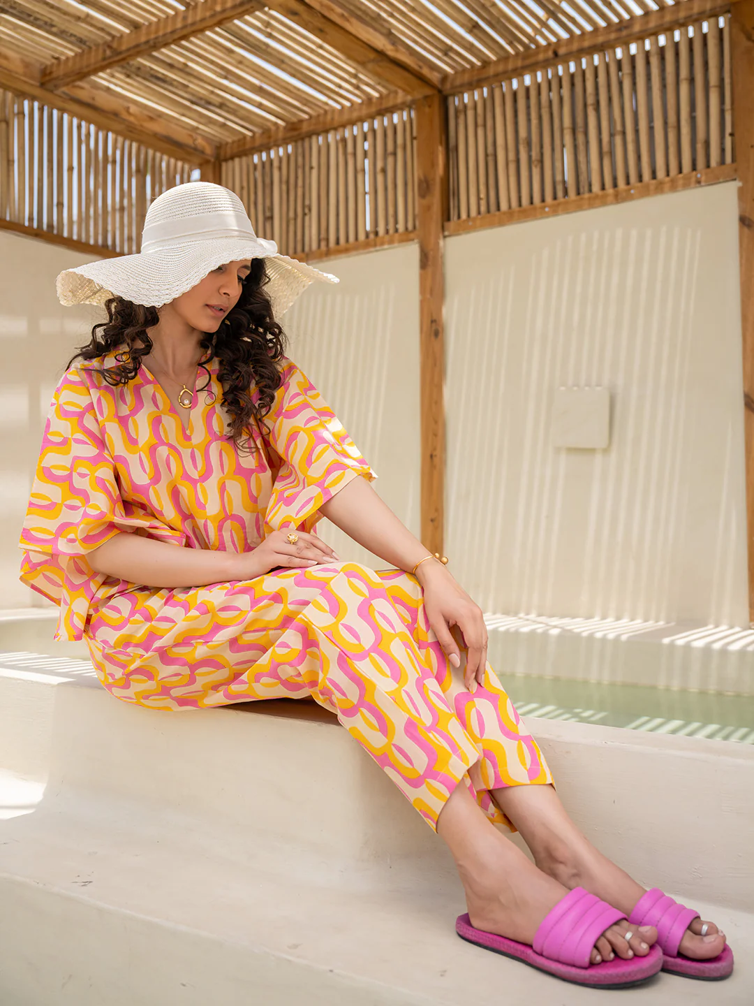 Abstract Lemon Candy Bust Co-Ord Set - Image 3