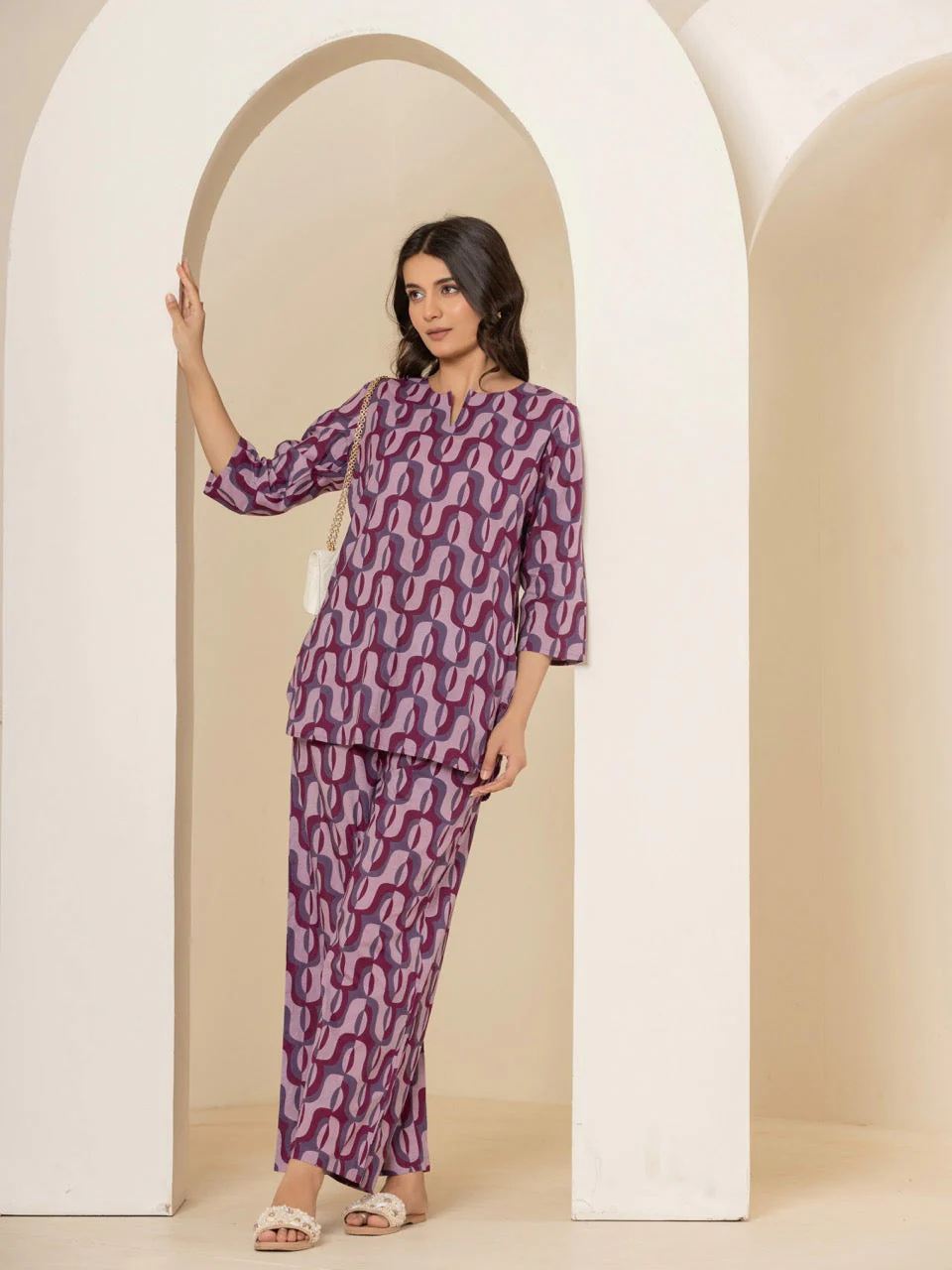 Abstract Violet Mist Pant - Image 10