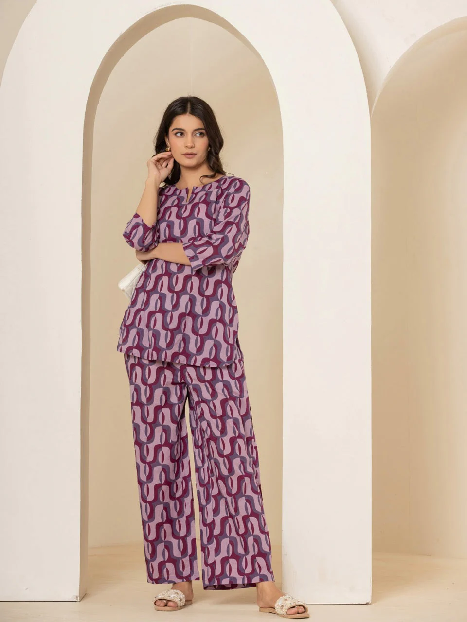 Abstract Violet Mist Pant - Image 11