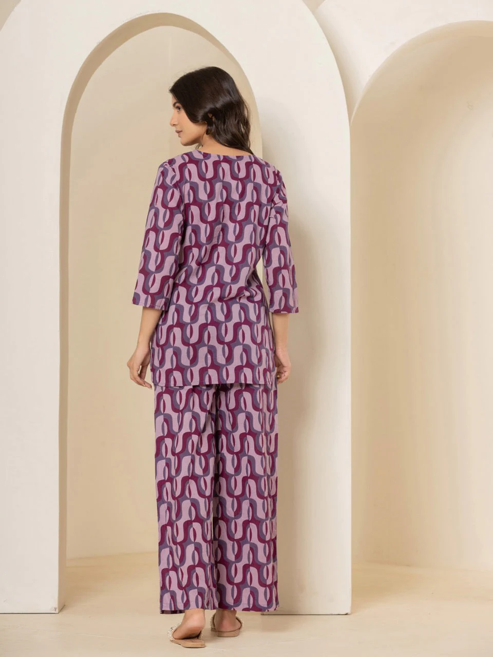 Abstract Violet Mist Pant - Image 9