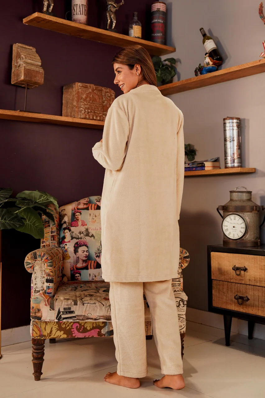 Beige Super Soft Woollen 3 Piece Set - Image 6