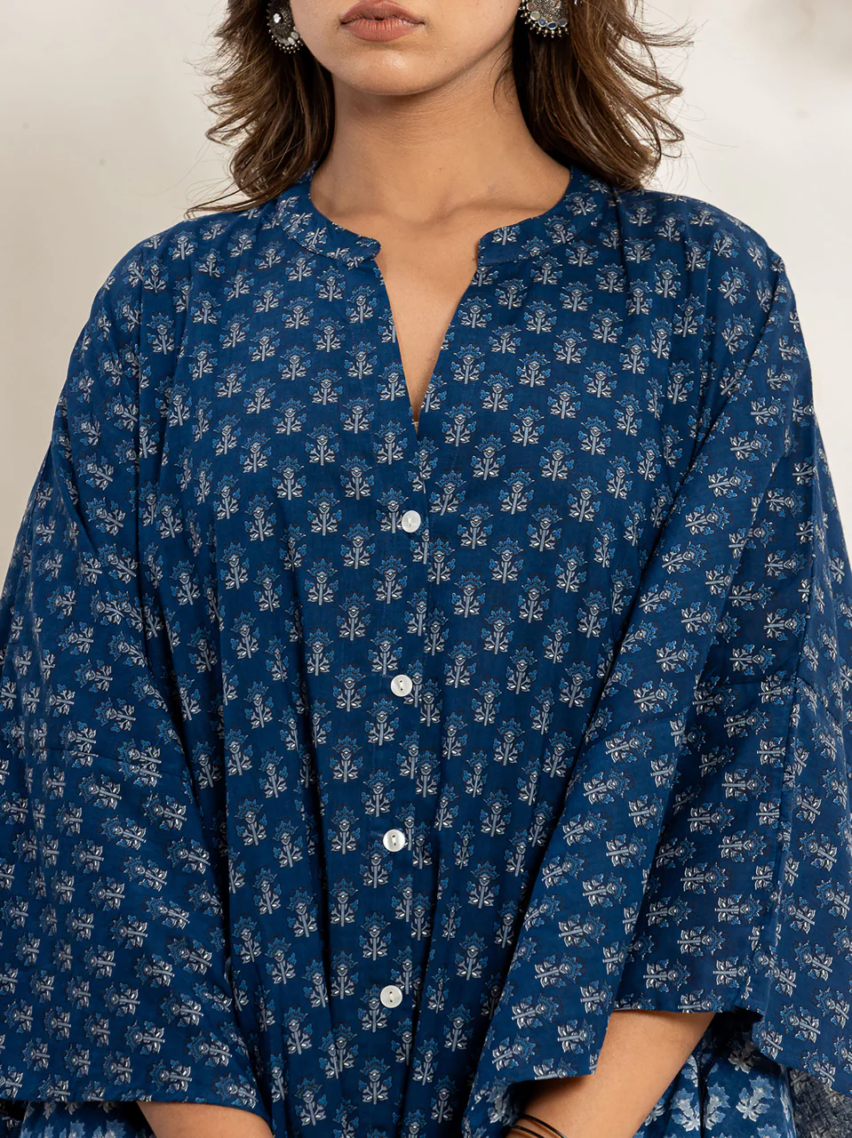 Blue raven Pure Cotton kaftan shirt dress - Image 8