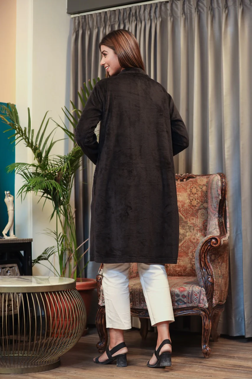 Casual Comfy super soft Black Woollen Shrug - Image 3