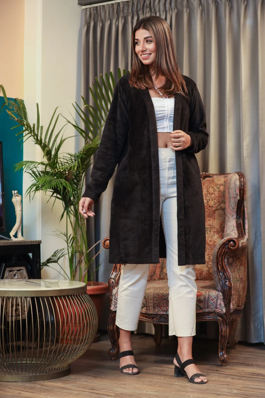 Casual Comfy super soft Black Woollen Shrug - Image 5
