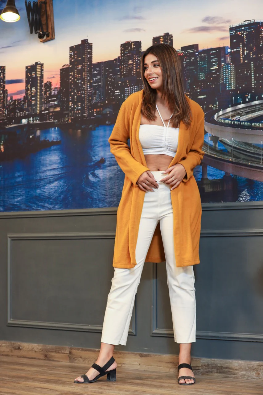Casual Comfy super soft Mustard Woollen Shrug - Image 4