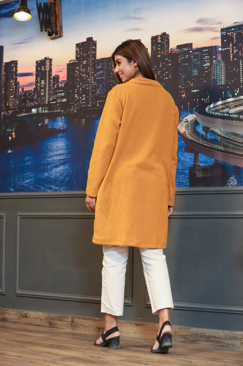 Casual Comfy super soft Mustard Woollen Shrug - Image 5