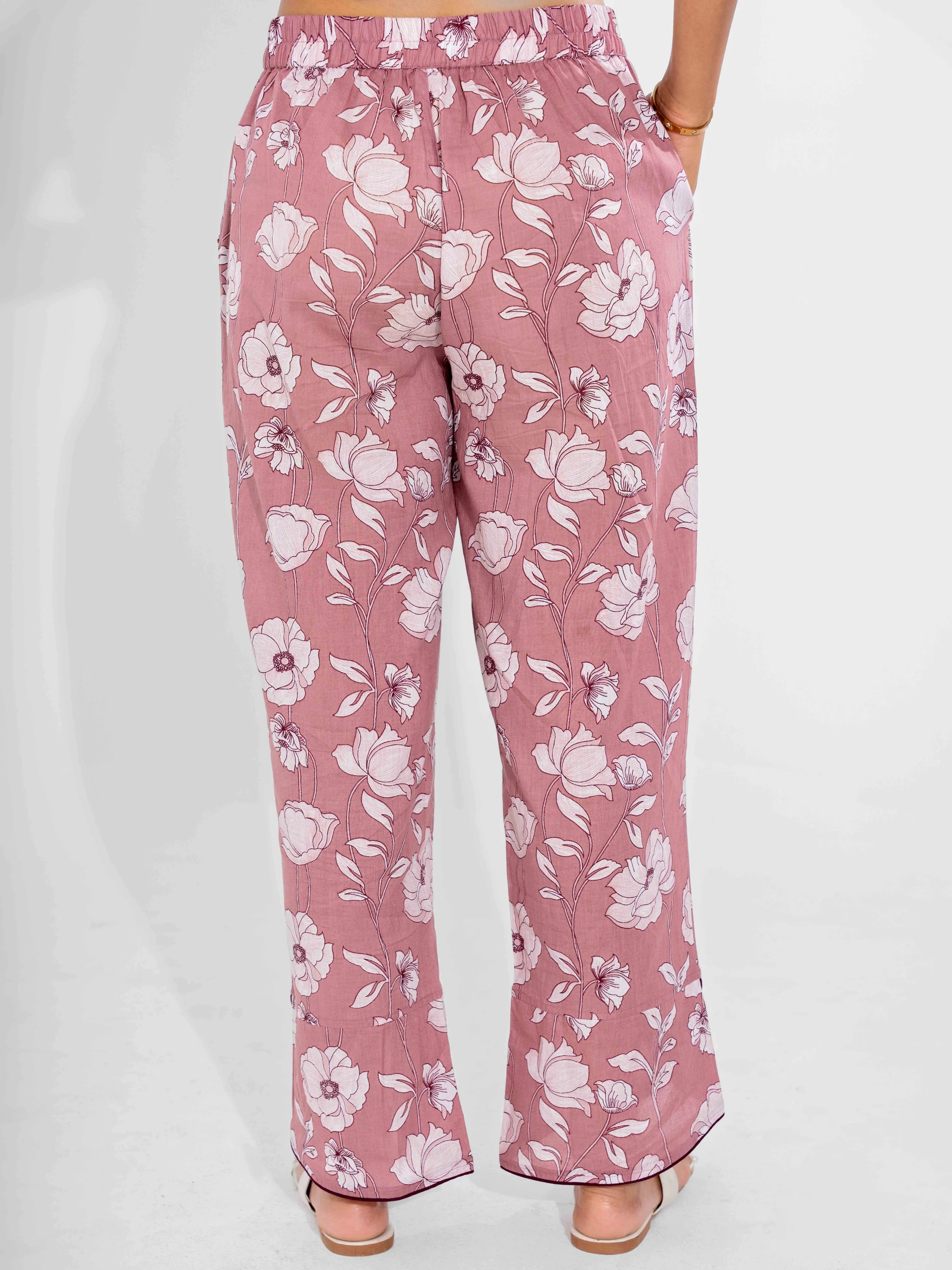 Dusty Rose Pure Cotton Sleeveless Co-Ord Set - Image 11
