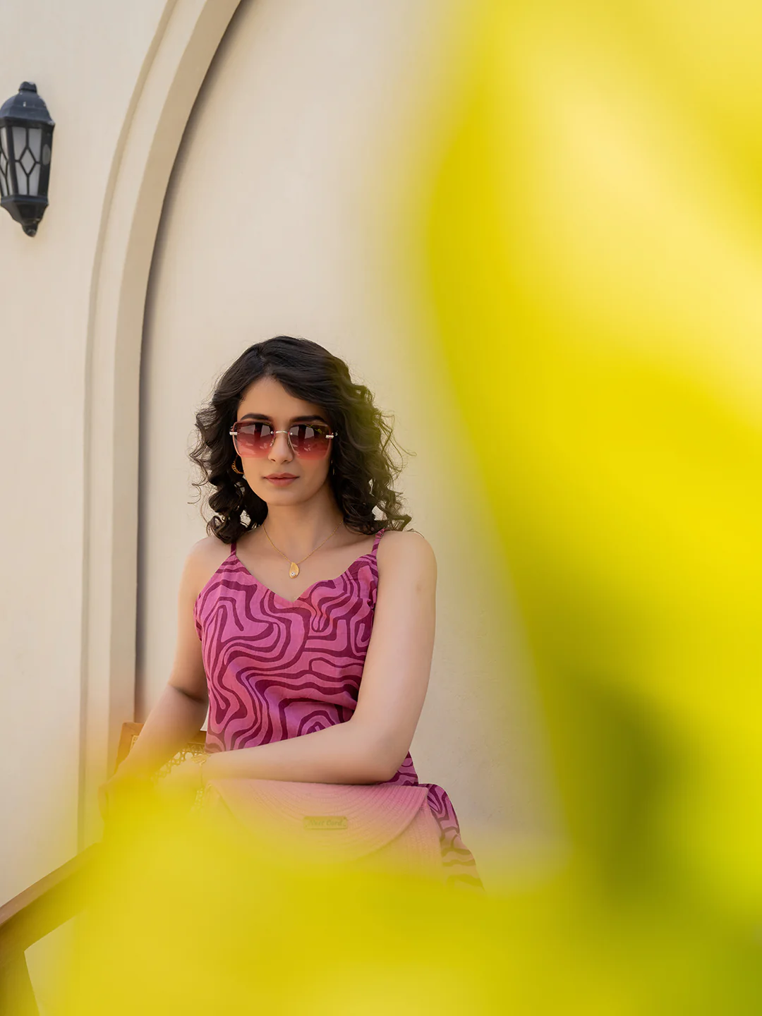 Fluid Wave Mulberry Haze Magenta Co-Ord Set - Image 13
