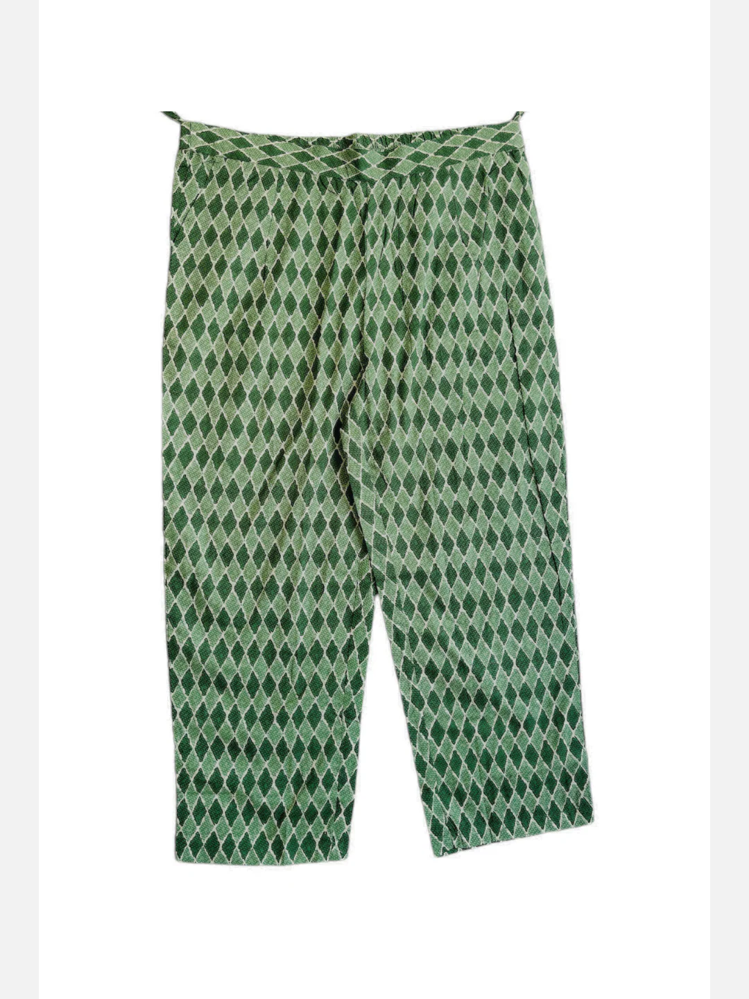 Green Pure cotton Loungewear Pants - Image 2