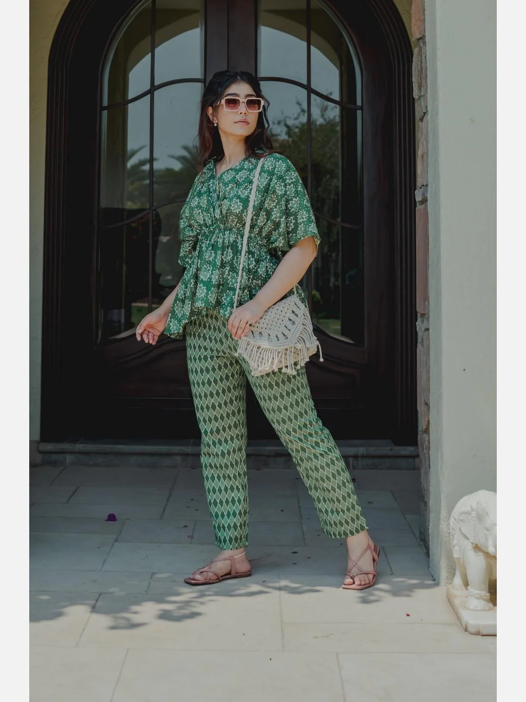 High Low Green Loungewear - Image 6