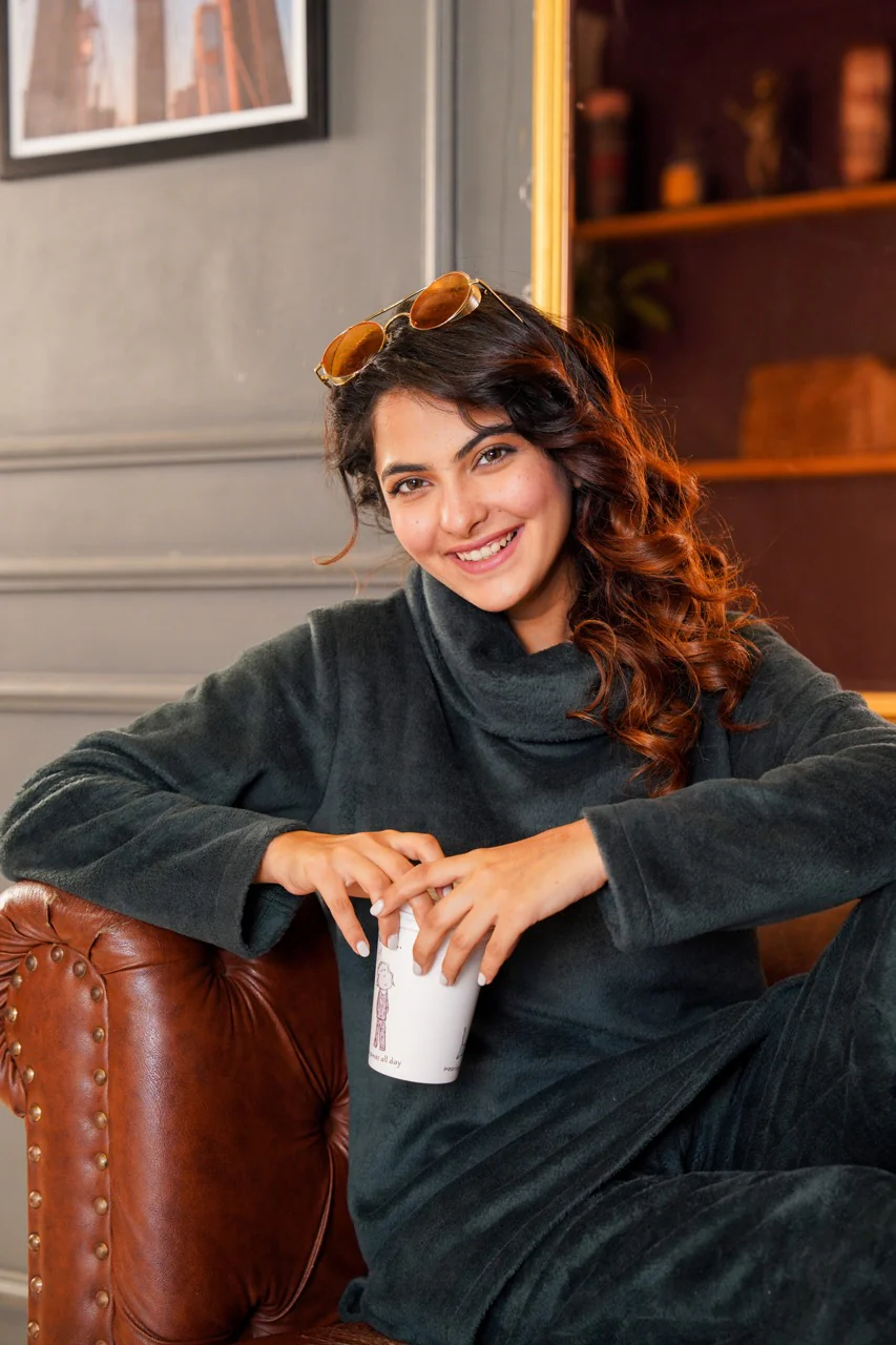 High Neck Super Soft Emerald Woollen Set - Image 8