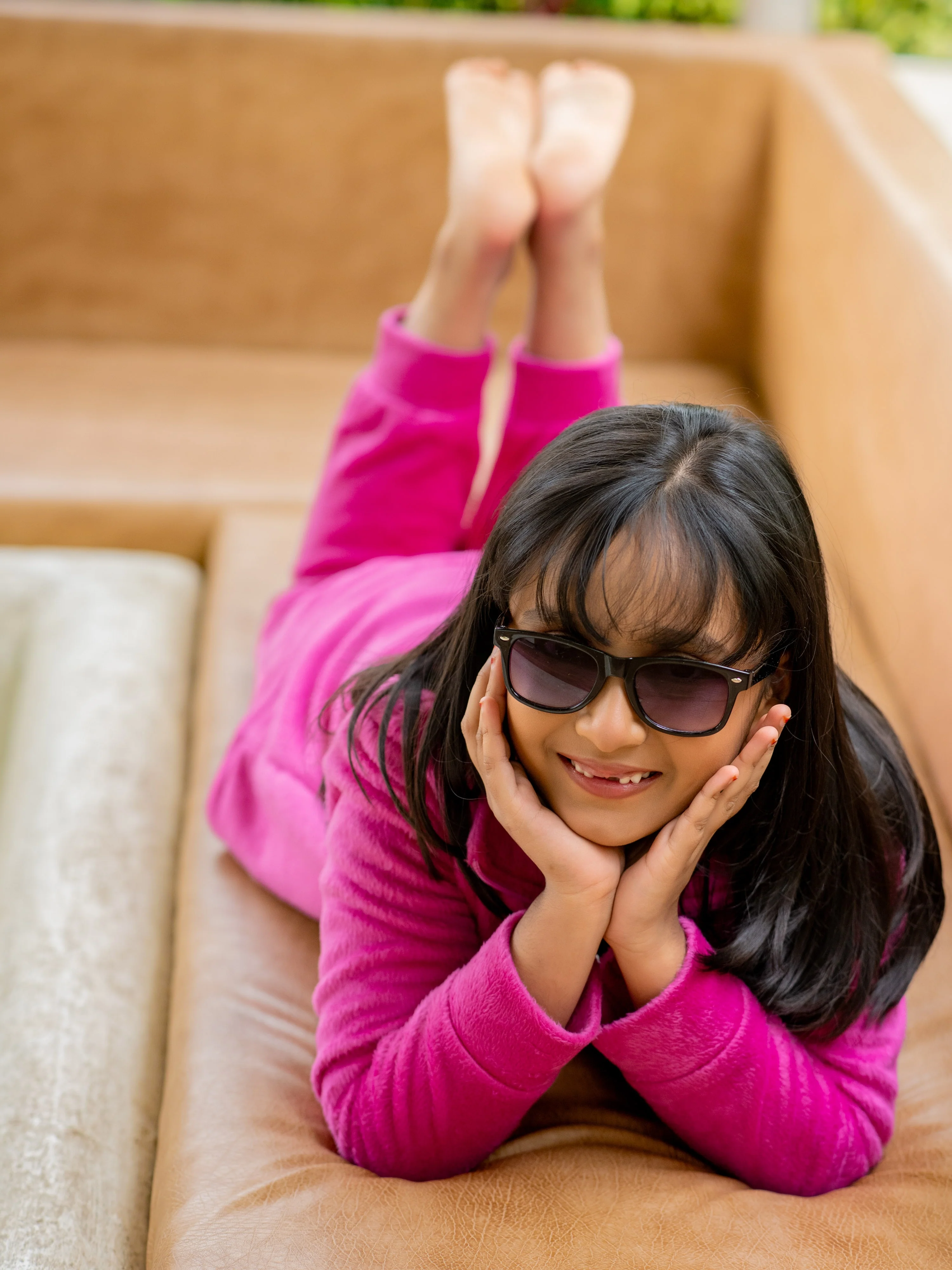 Hot Pink Super Soft Kids Unisex Woollen Sweatshirt Set - Image 3