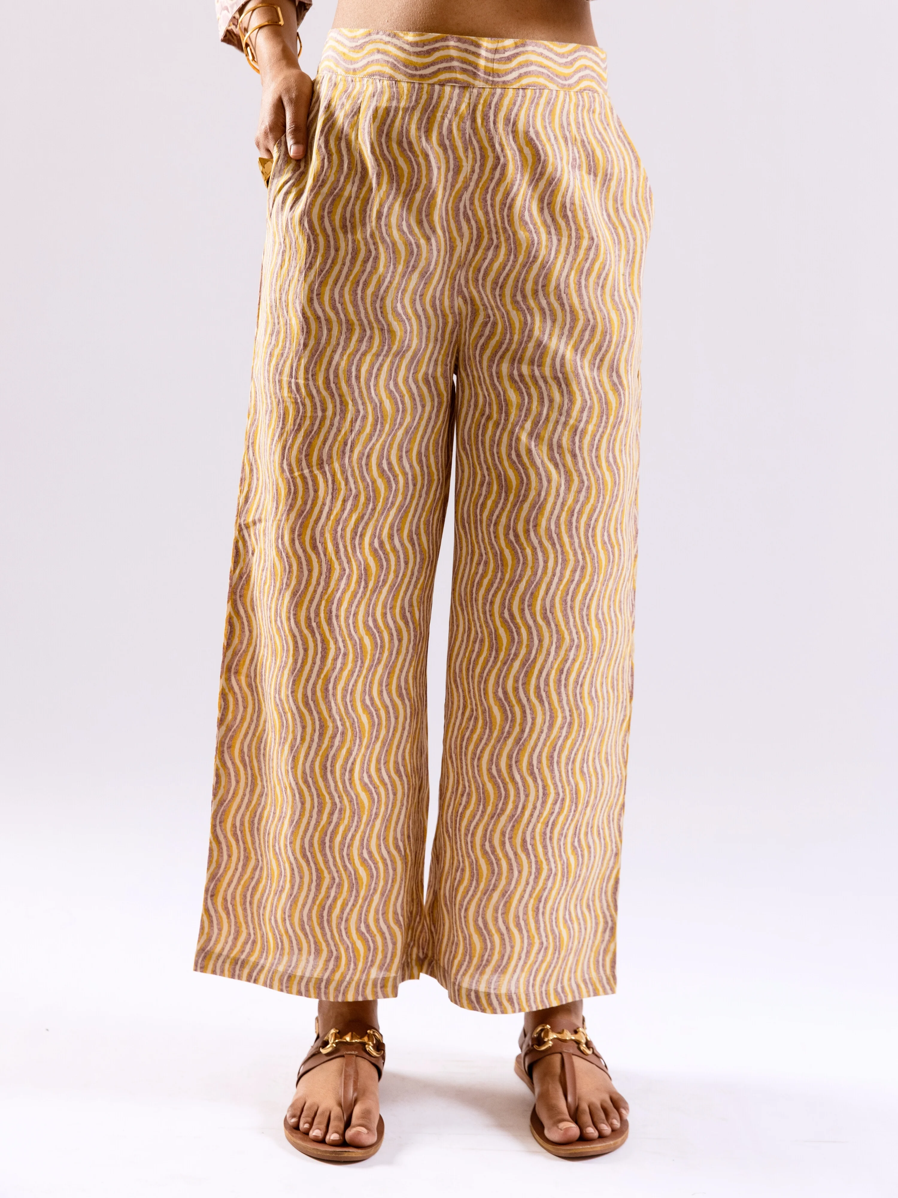 Lavender Bloom Chill Pure Cotton Collar Shirt Co-ord set - Image 9