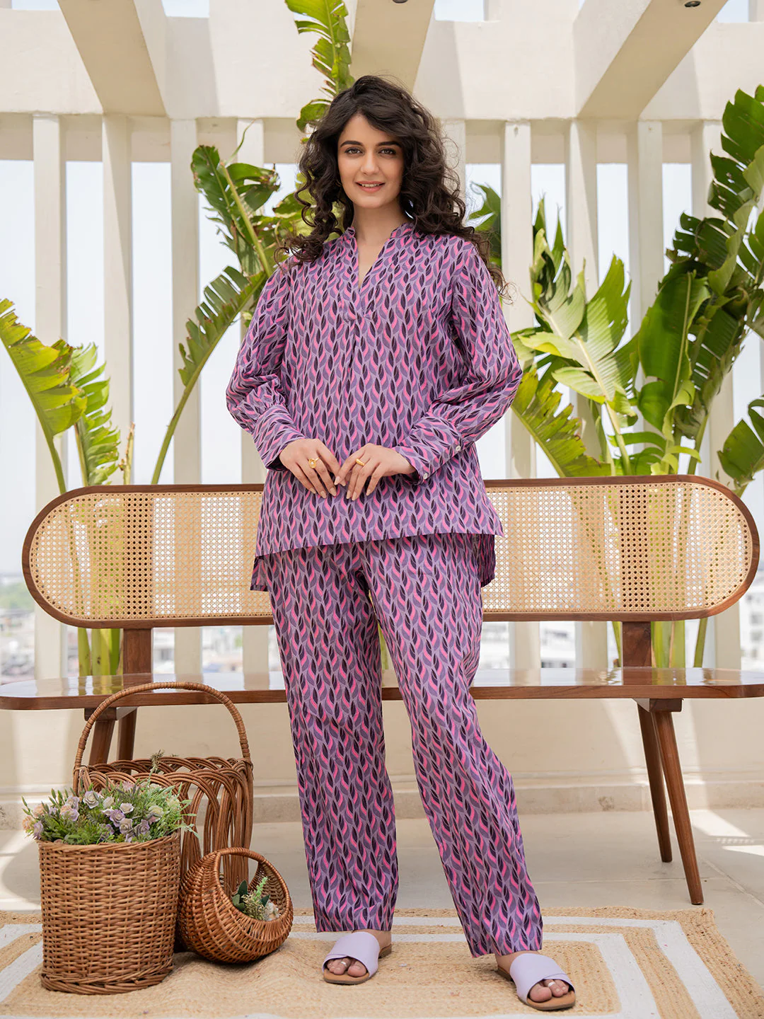 Lavender Haze Pure Cotton Pant - Image 10