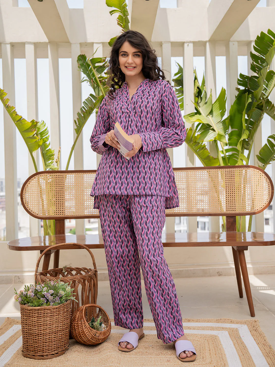 Lavender Haze Pure Cotton Pant - Image 9