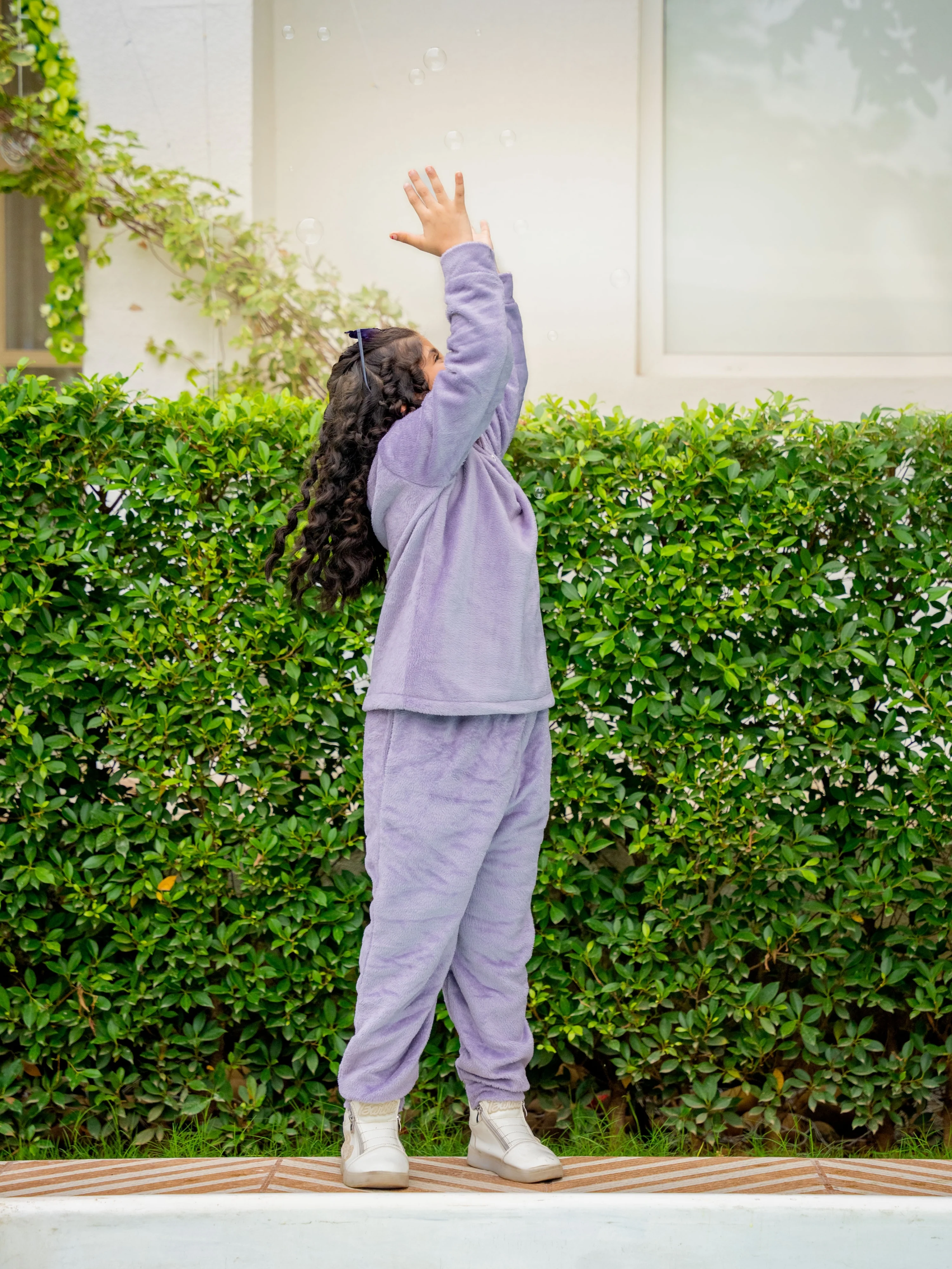 Lavender Super Soft Kids Unisex Woollen Sweatshirt Set - Image 3