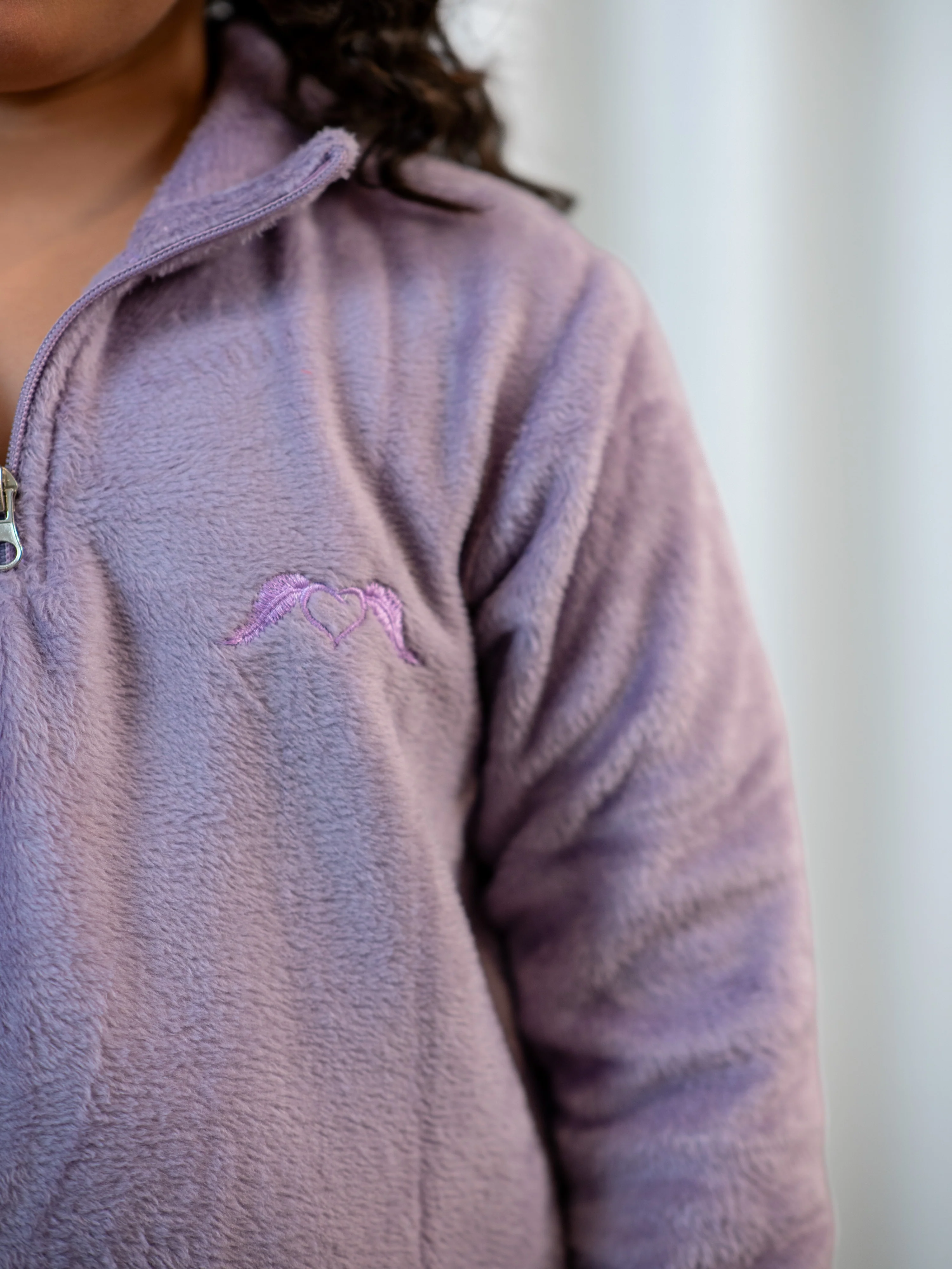 Lavender Super Soft Kids Unisex Woollen Sweatshirt Set - Image 6