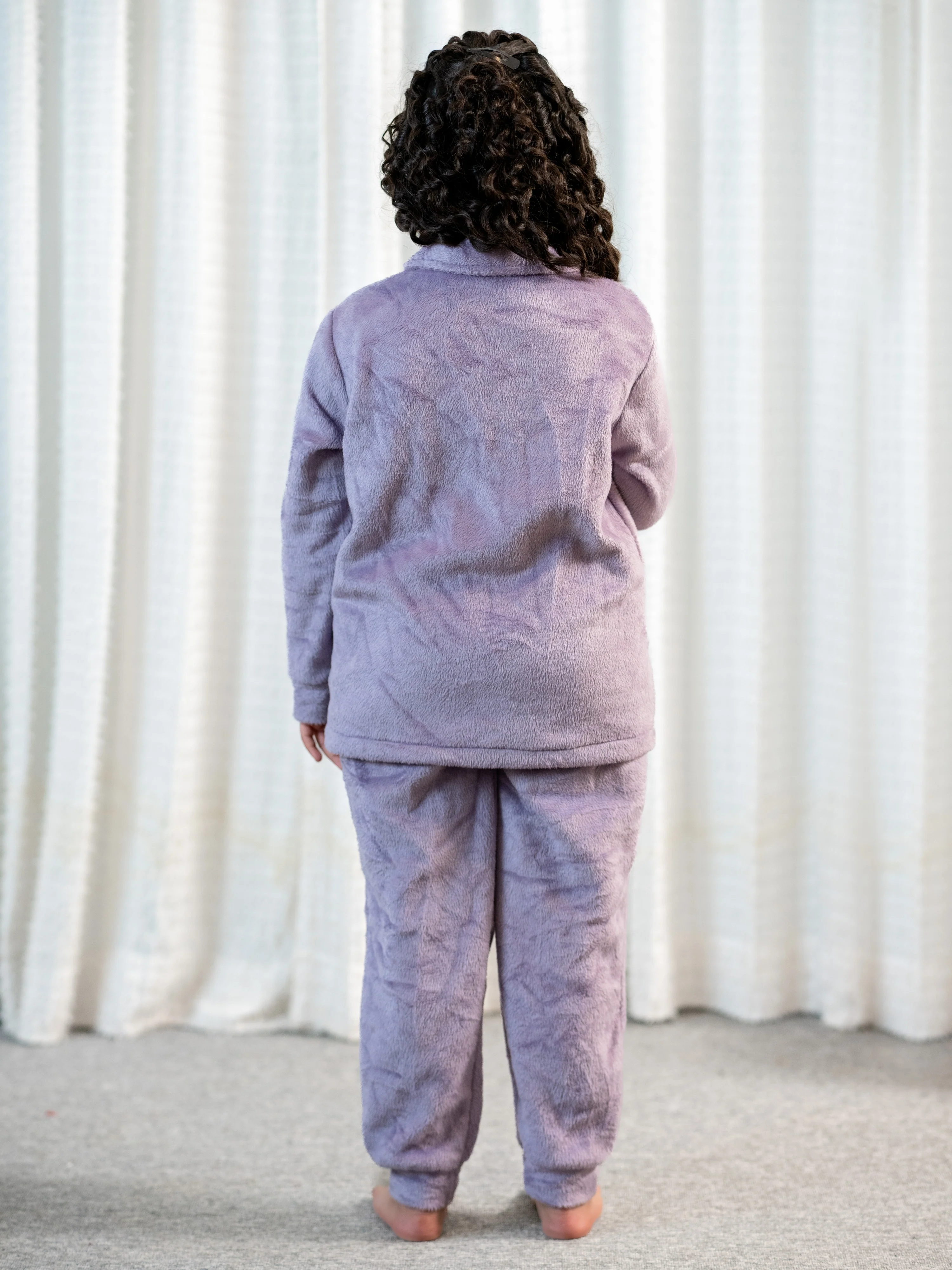 Lavender Super Soft Kids Unisex Woollen Sweatshirt Set - Image 8