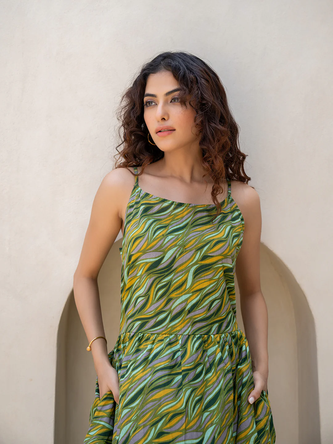 Lime Green Back Tie Dress - Image 10