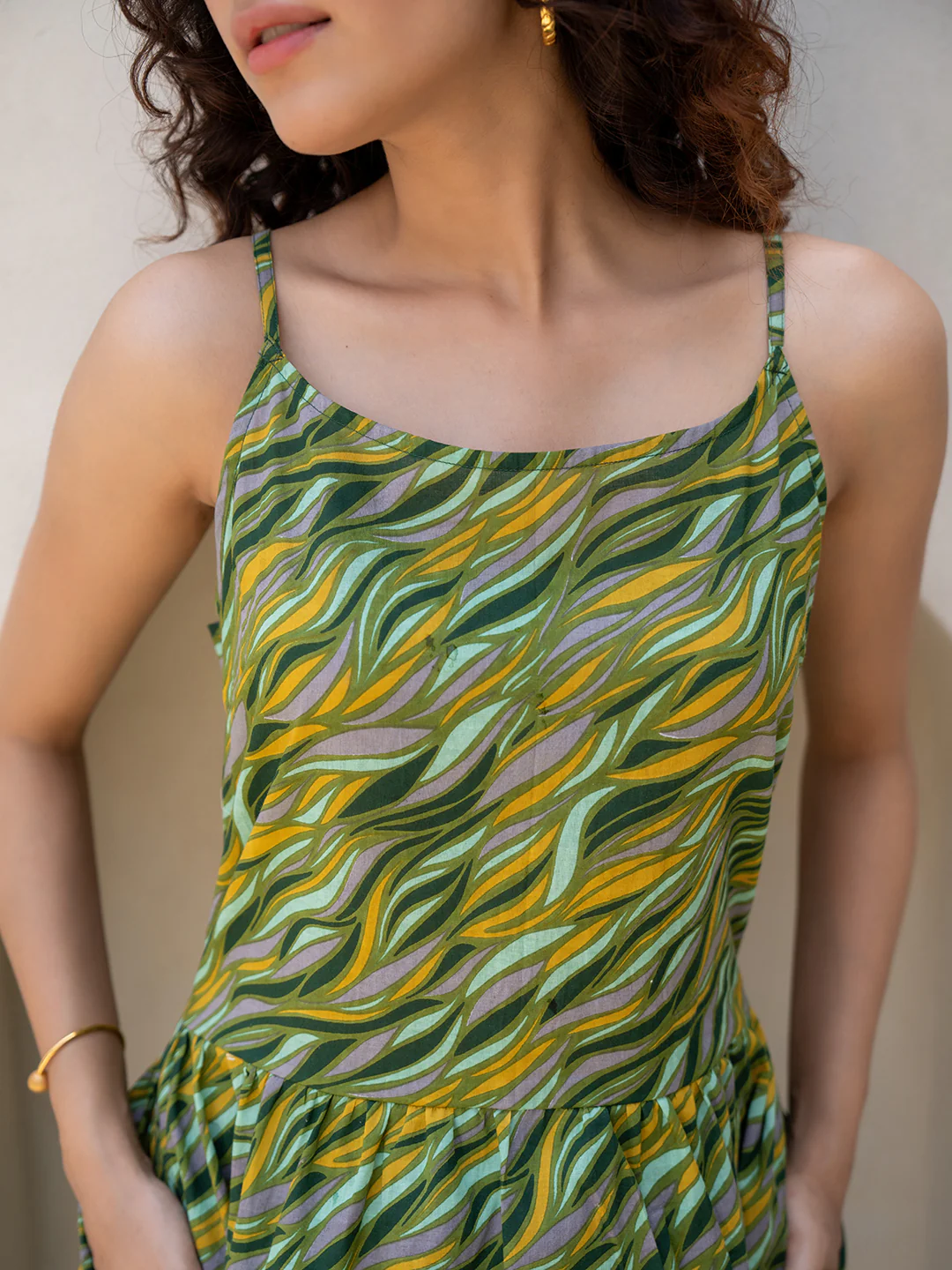 Lime Green Back Tie Dress - Image 9