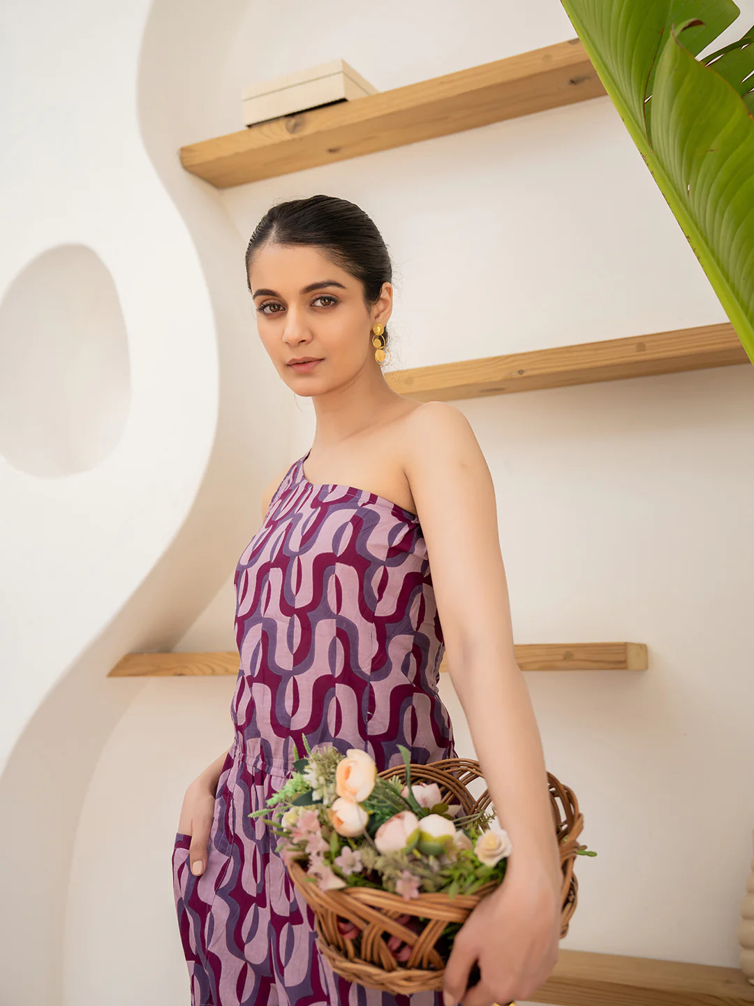 Mystic Mauve 1 Shoulder Jumpsuit - Image 4