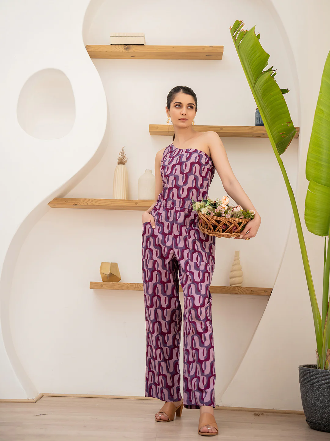 Mystic Mauve 1 Shoulder Jumpsuit - Image 5