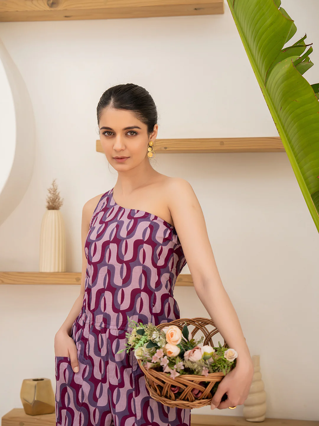 Mystic Mauve 1 Shoulder Jumpsuit - Image 6