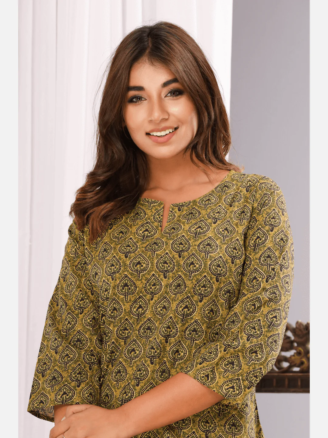 Green Paan Cotton Loungewear - Image 5