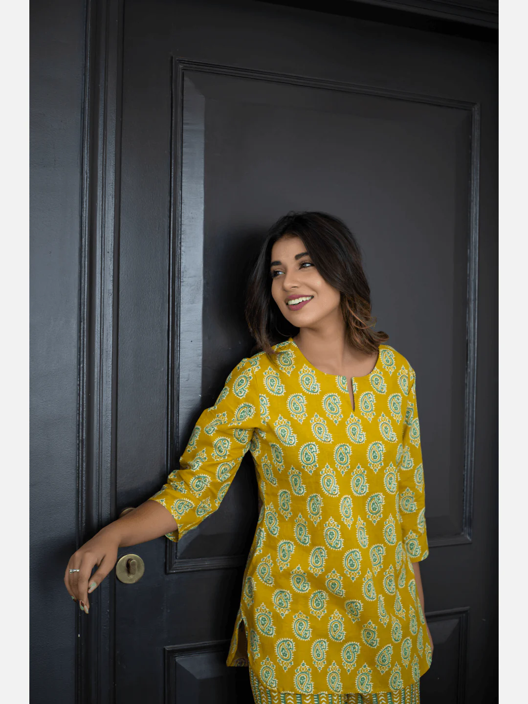 Bright Yellow Cotton Loungewear - Image 11
