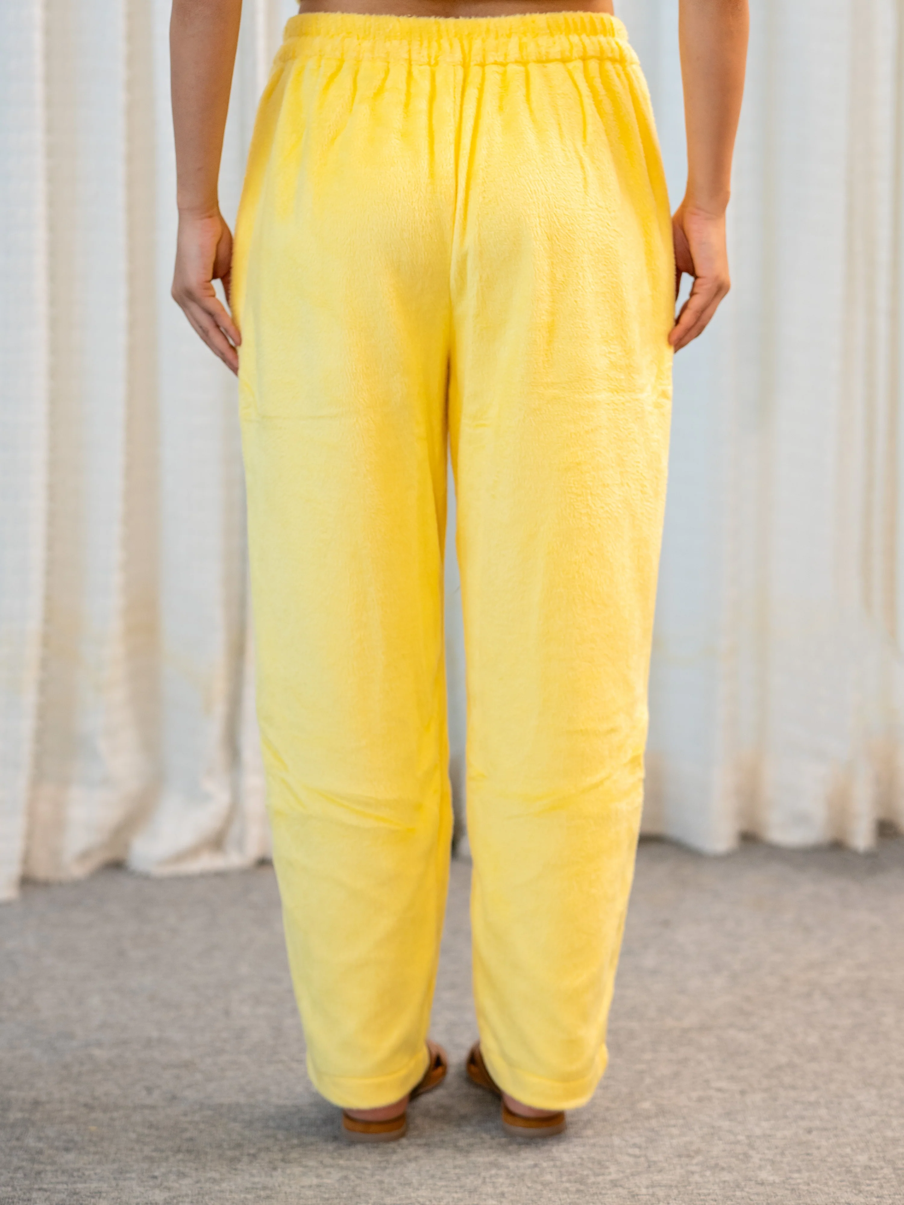 Pastel Yellow Super Soft Woollen 3 Piece Set - Image 10