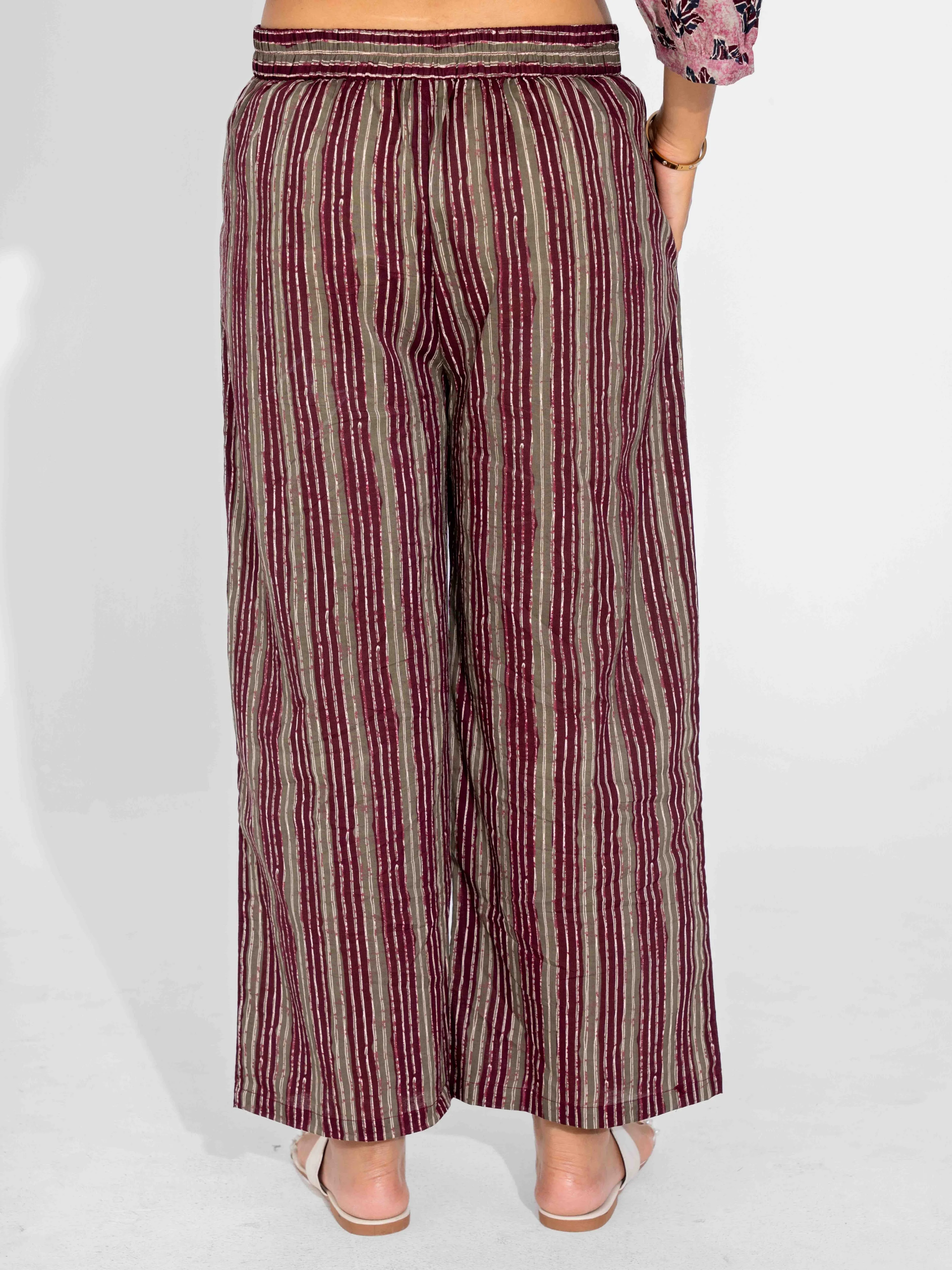 Pink Texture Pure Cotton Back Pleated Co-ord Set - Image 3