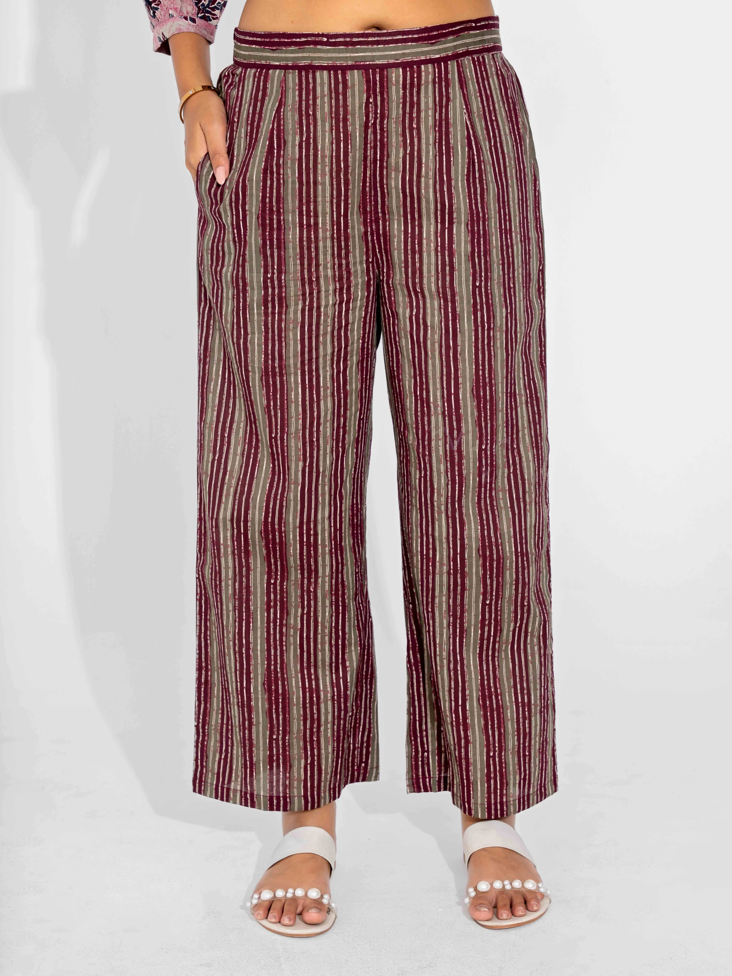 Pink Texture Pure Cotton Back Pleated Co-ord Set - Image 5