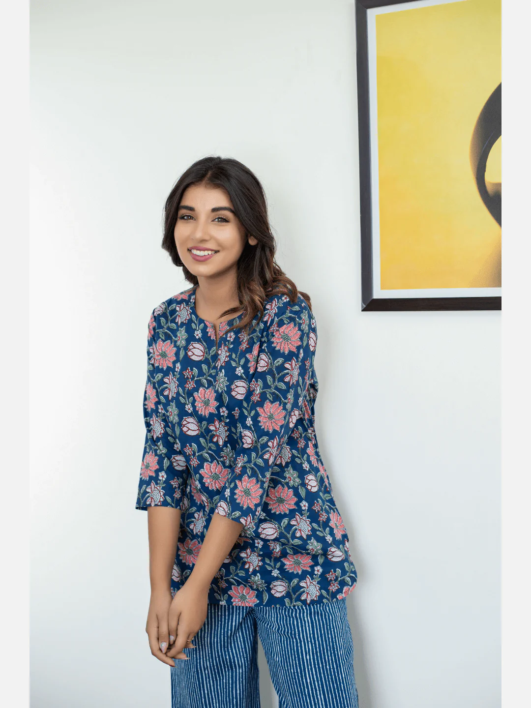 Royal Blue Cotton Loungewear - Image 12