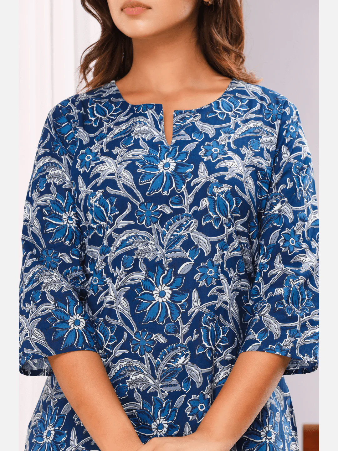 Space Blue Cotton Loungewear - Image 2