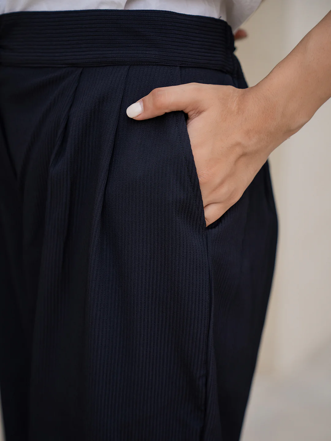 Star Line Black Formal Pants - Image 3