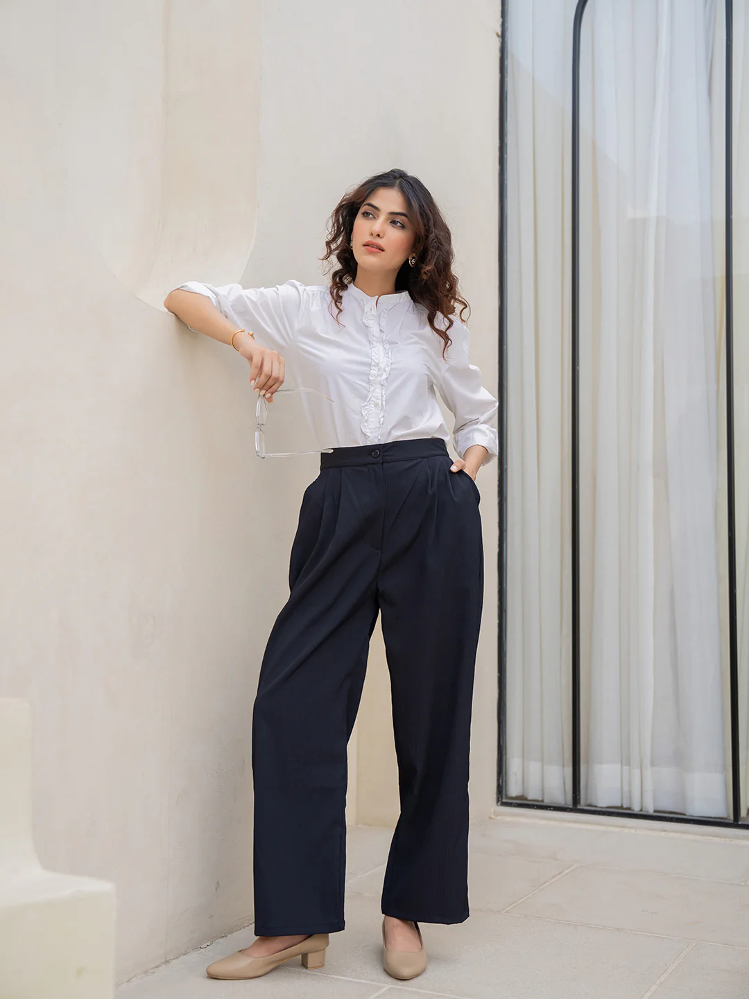 Star Line Black Formal Pants - Image 7