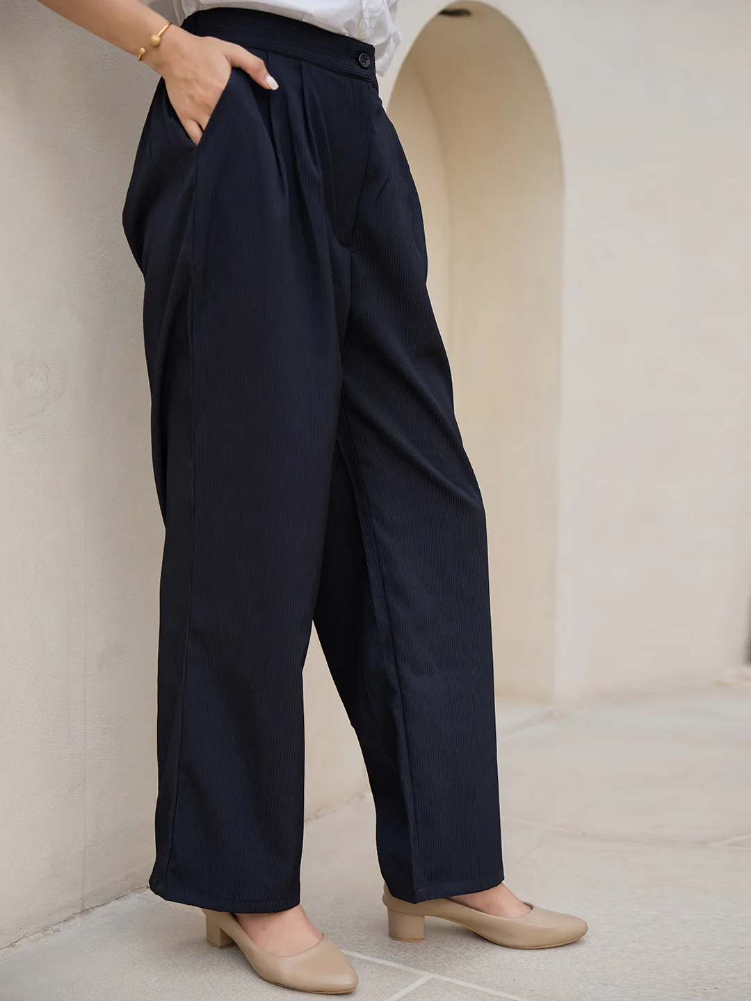 Star Line Black Formal Pants - Image 9