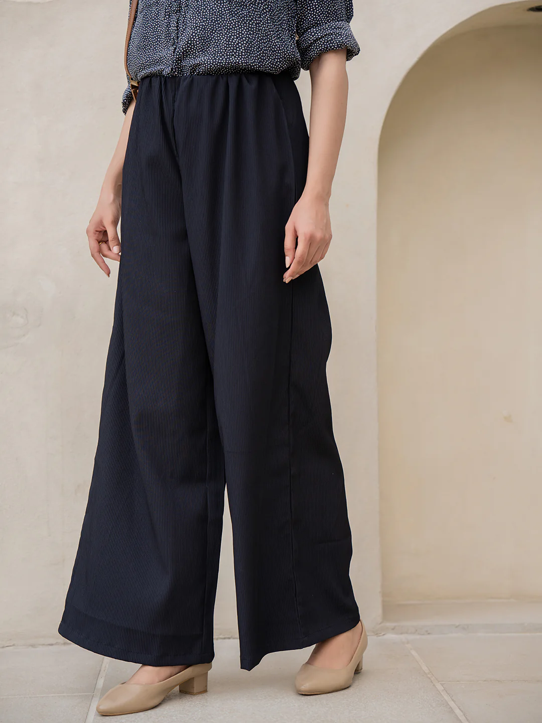 Star Line Black Comfort Pants - Image 2