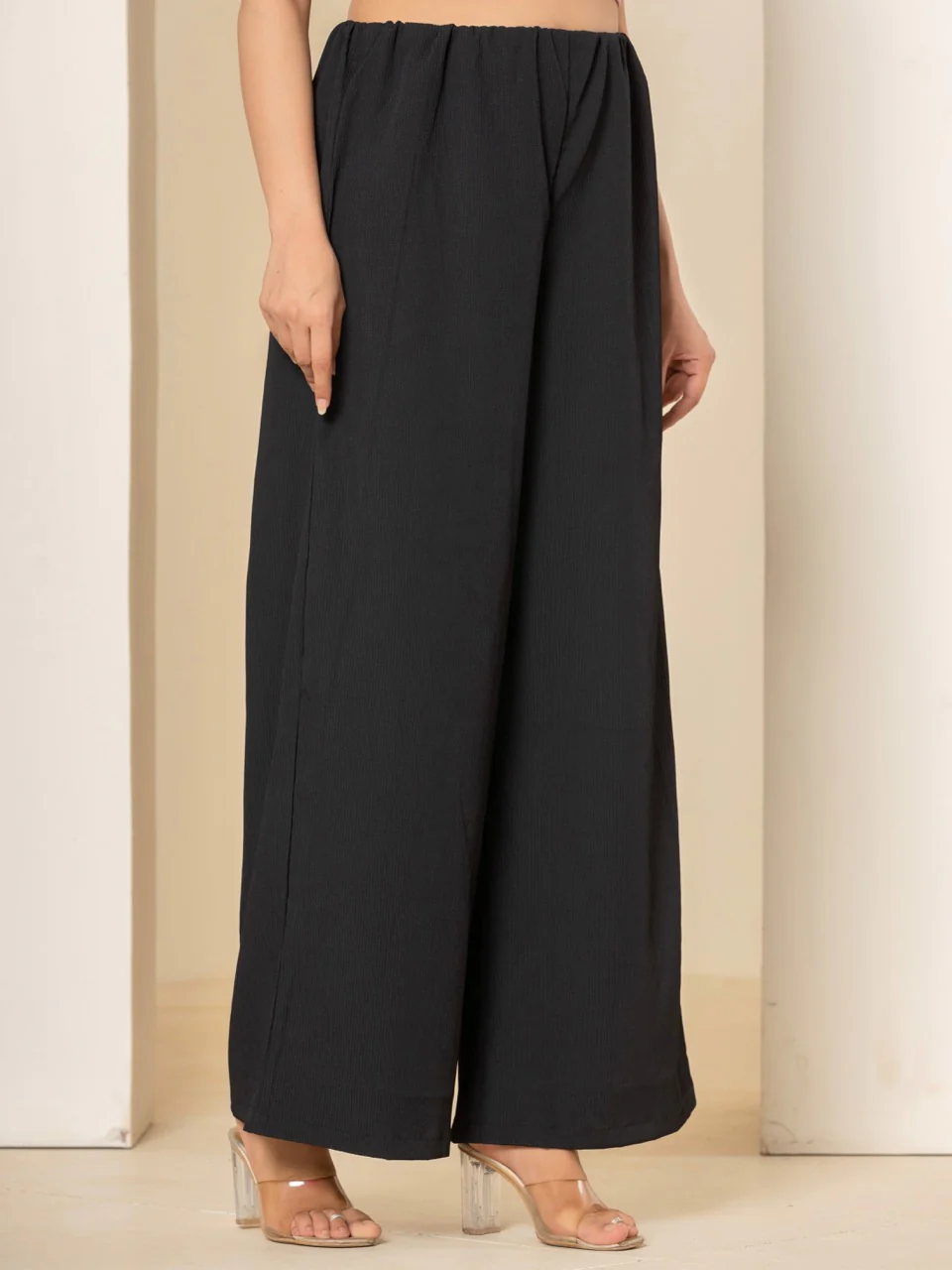 Star Line Black Comfort Pants - Image 5
