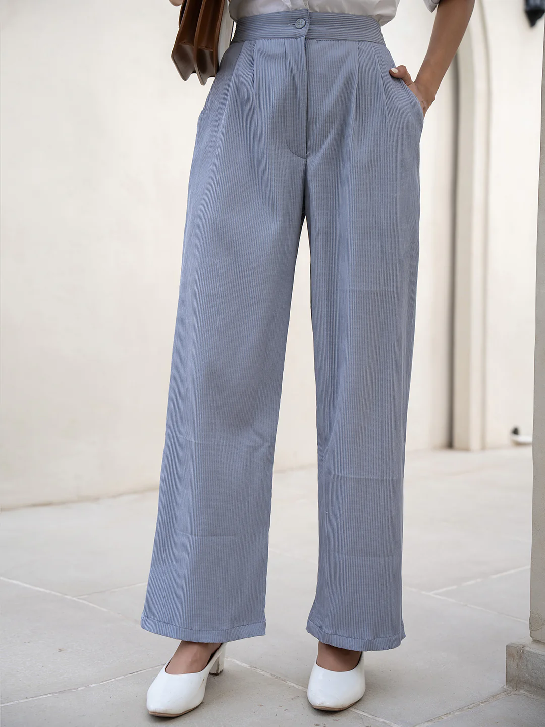 Star Line Grey Formal Pants - Image 4