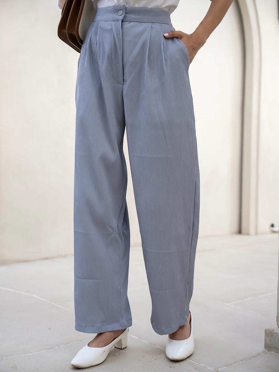 Star Line Grey Formal Pants - Image 9