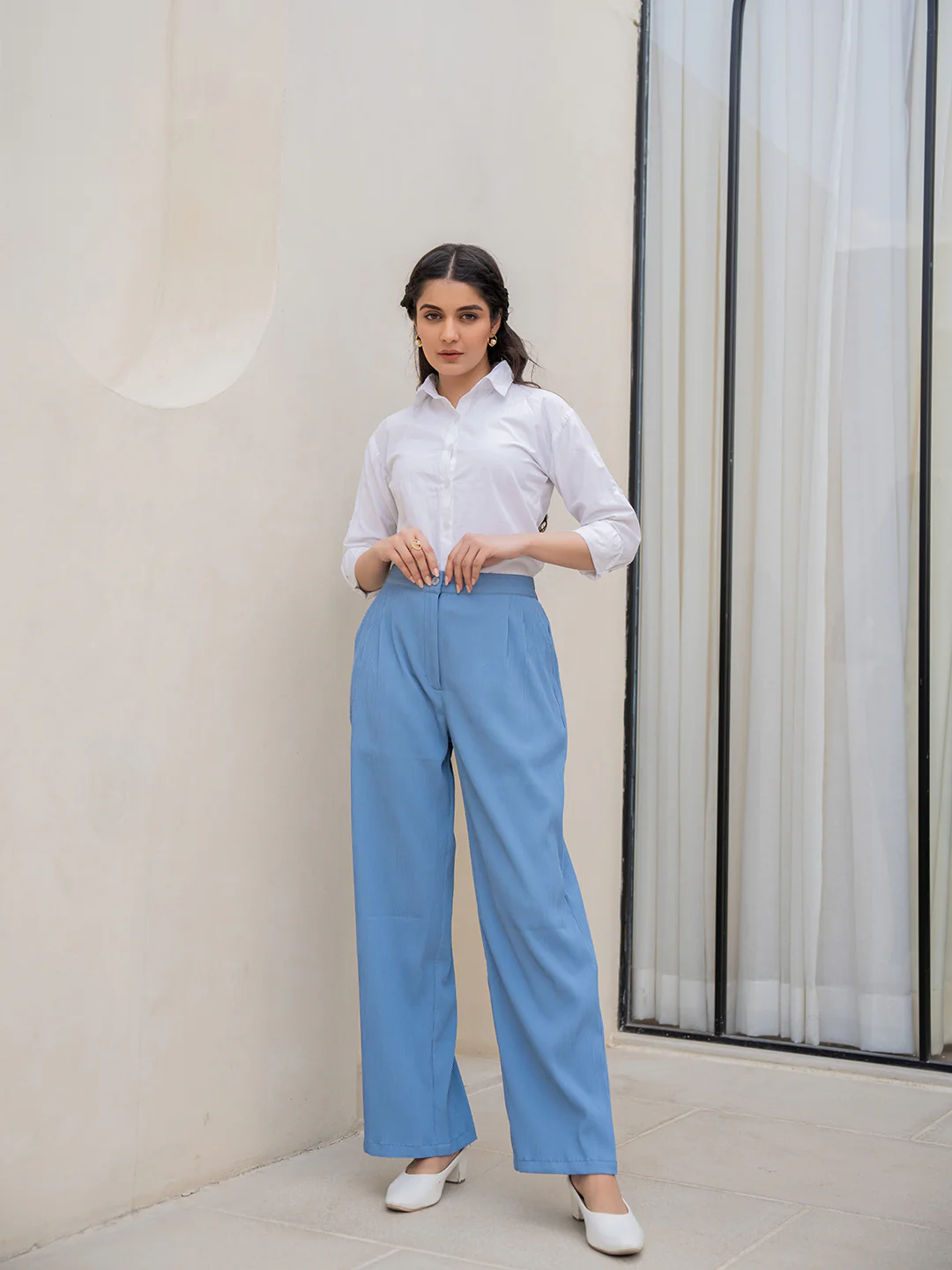 Star Line Blue Formal Pants - Image 11