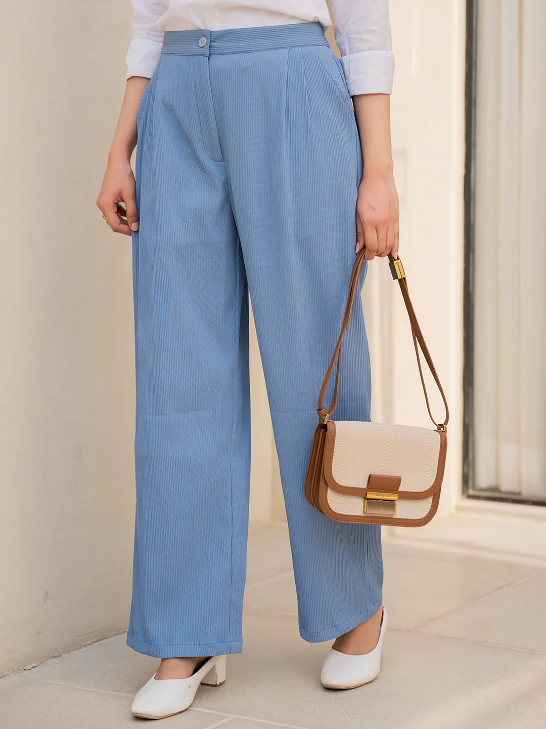 Star Line Blue Formal Pants - Image 4