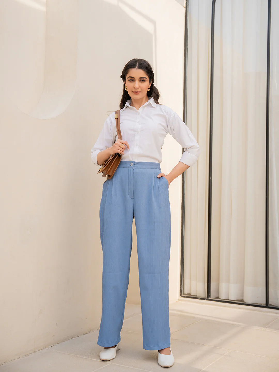 Star Line Blue Formal Pants - Image 6