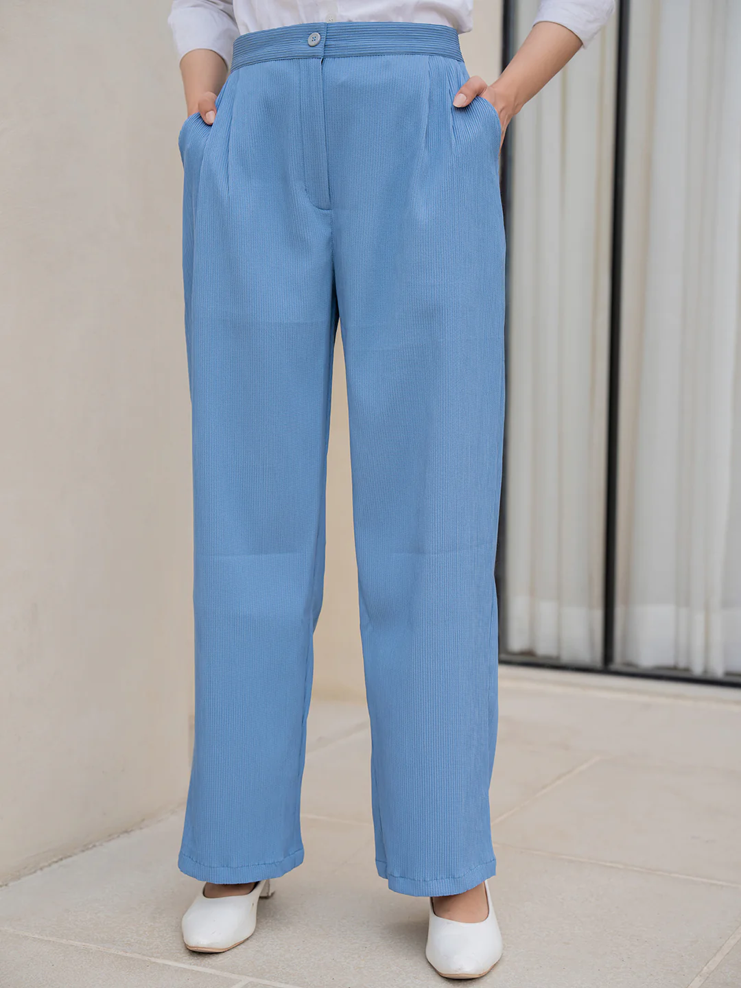 Star Line Blue Formal Pants - Image 7