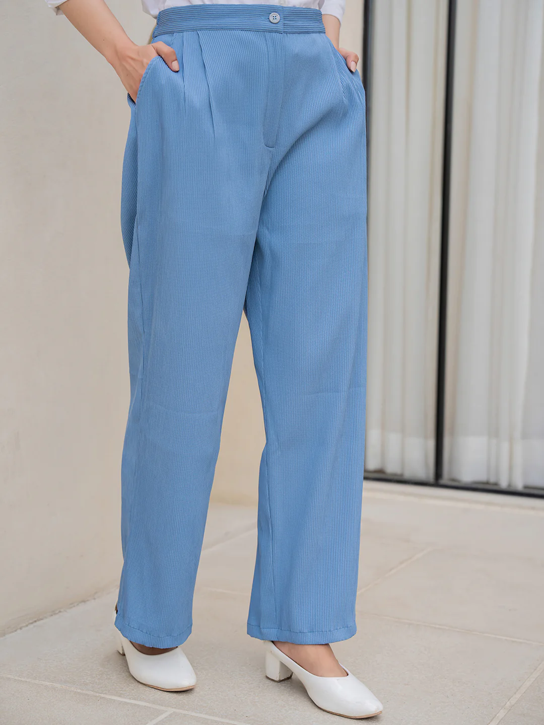 Star Line Blue Formal Pants - Image 8