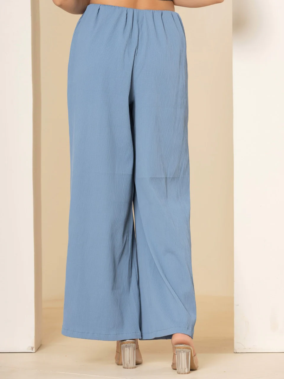Star Line Sky Blue Comfort Pants - Image 4