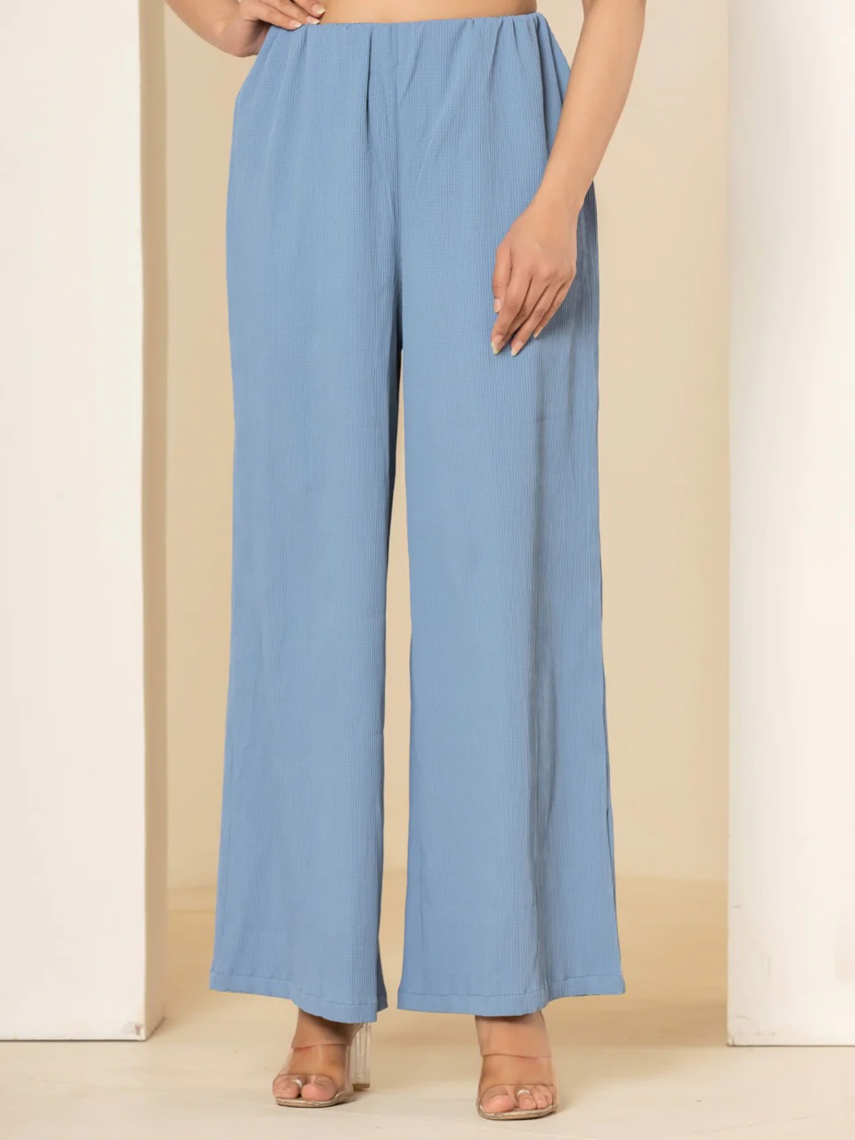 Star Line Sky Blue Comfort Pants - Image 5