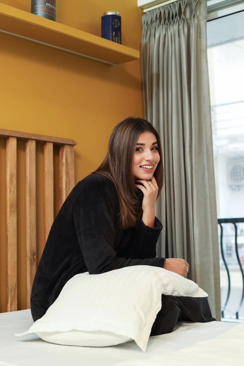 Super Soft Black pleated Woollen Maxi - Image 7
